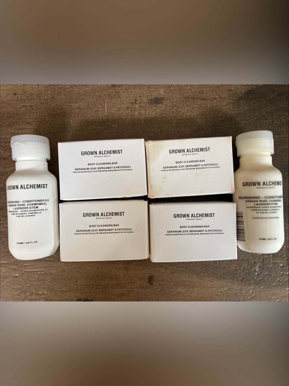 Grown Alchemist conditioner and Body Cleansing Bars Bundle